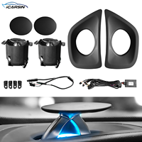 ICarsin Commande par Application LED Lumière Ambiante Intérieure de Voiture Décoration de Haut-Parleur Tweeter pour Accessoires Audi A4 A5 A6L A7 Q5 Q7 Q8 C7 C8