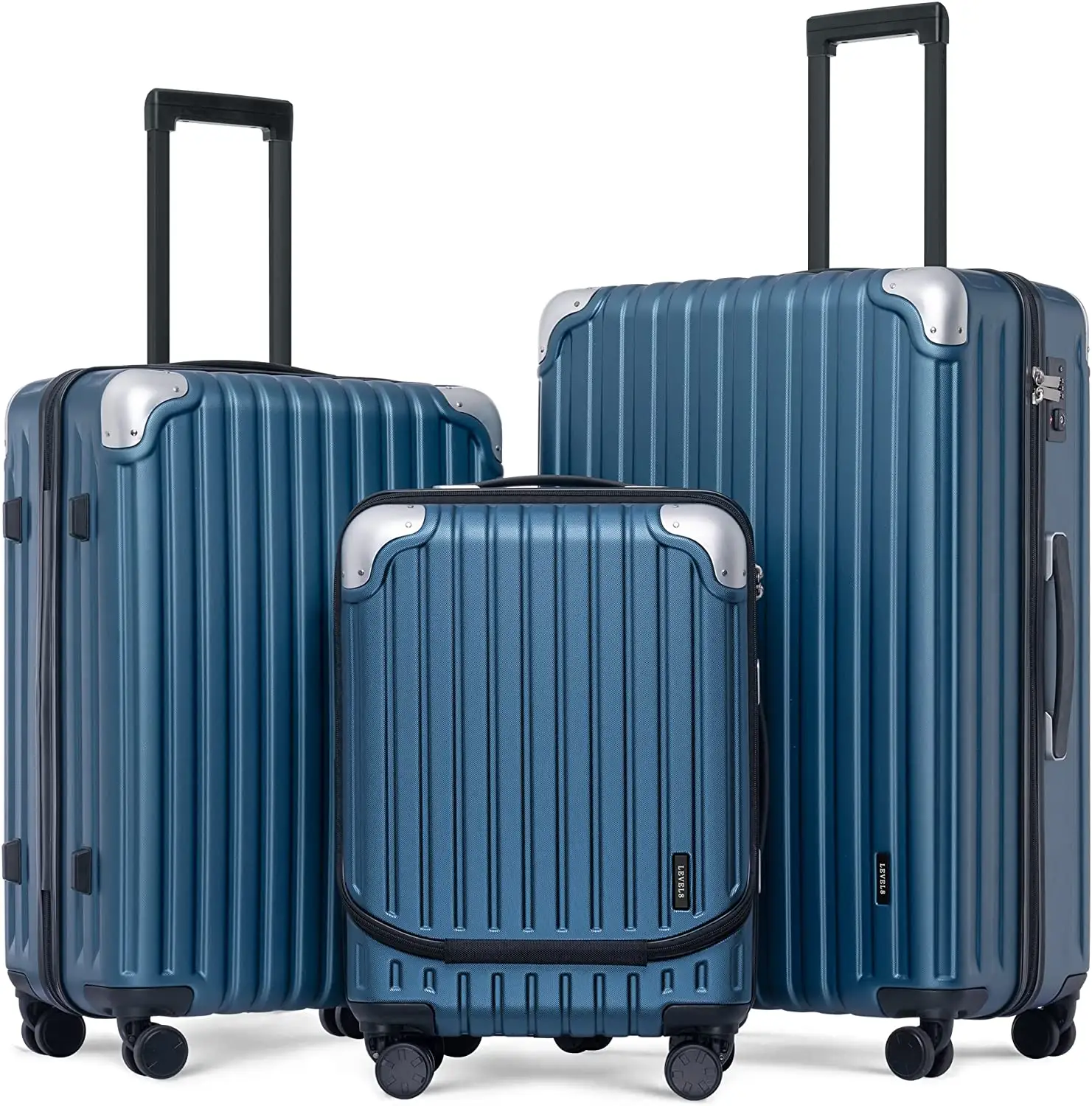フリーマンキャリーオンラゲッジ20インチハードサイドスーツケース、TSAロック付きABS PCハーシェルスピナーラゲッジ、スピナーホイール