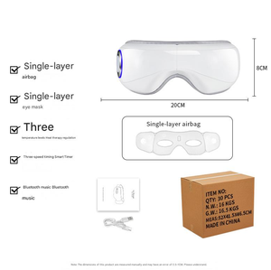 Masajeador de Ojos Inteligente OEM de Fábrica con Compresión de Bolsa de Aire, Compresa Caliente, Terapia Musical, Dispositivo Recargable para Aliviar la Fatiga Ocular - Product Image 3