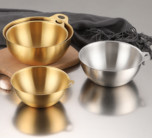 Stainless Steel Korean Style Ramen Bowl Kimchi Bowl with Hanging Hole Soup Snack Bowl for Kitchen Restaurant Food Container - Product Image 6