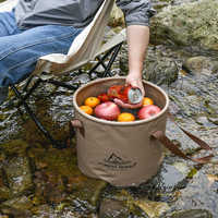 Sac de transport pliable en PVC de 20 L pour camping, pique-nique, pêche, collecte de bois de chauffage - Personnalisable avec logo - Outil de plein air