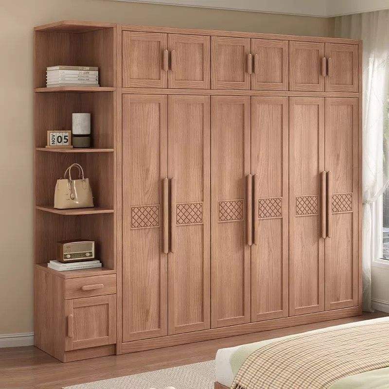Six door wardrobe+top+side cabinet