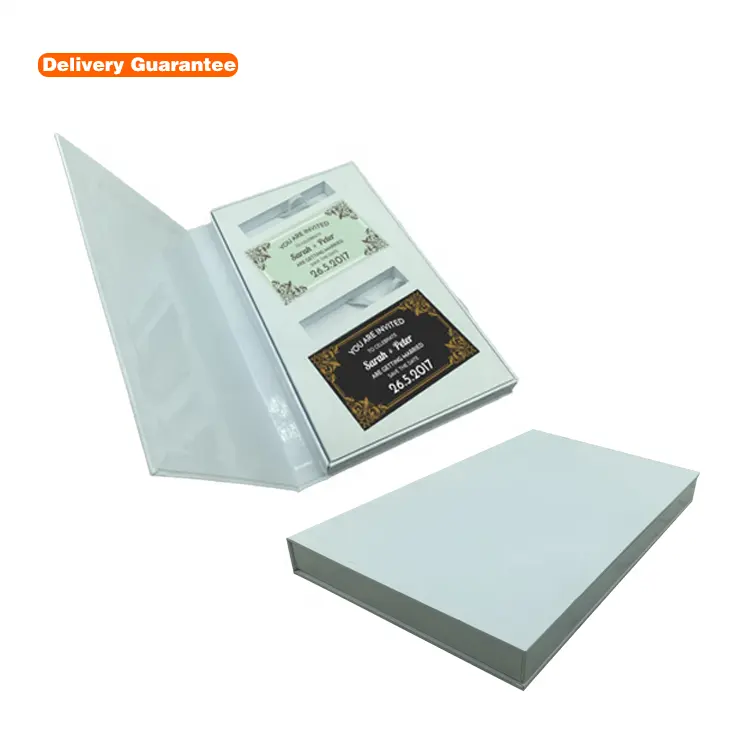 Boîte recyclable de carte-cadeau de rectangle pour l'emballage coulissant de boîte en carton d'emballage de carte de crédit