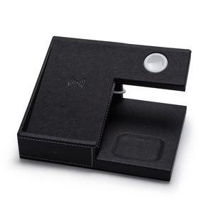 Soporte de <span class=keywords><strong>cargador</strong></span> inalámbrico universal 3 en 1, <span class=keywords><strong>cargador</strong></span> inalámbrico móvil rápido 10W para Airpod y Smartphone - Product Image 2