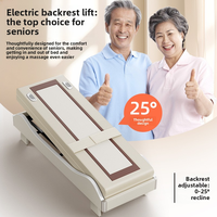 Lit de massage électrique intelligent multifonctionnel 4D pour le cou et la taille, avec thérapie par la chaleur et pierres de jade pour le corps entier