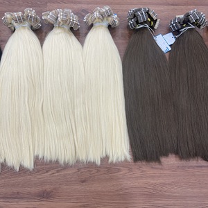 Extensión de cinta de cabello natural virgen crudo teñido recto 100 gramos vietnamita - Product Image 6