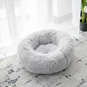 Luxury Plush <strong>Pet</strong> <strong>Cushion</strong> Soft Faux Fur Donut <strong>Bed</strong> for Dogs and Cats Round Cat Dog <strong>Bed</strong> - Product Image 3