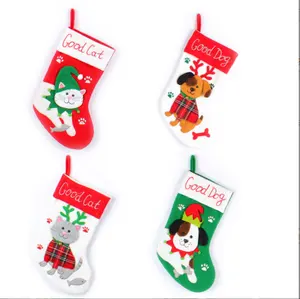 Groothandel Vrolijk Kerstfeest Stocking Kerstman Sokken Festival Present Home Decoratie Stijlen Party Ornament Voor Kind Gift