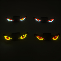 Feux LED solaires « Devil Eyes » pour pare-brise, clignotants d'avertissement, indicateurs lumineux LED d'ambiance pour voiture avec ventouse pour vitre de voiture