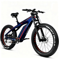 Bicicleta Eléctrica de Montaña de Alta Velocidad de 750 W y 48 V, Bicicleta Plegable de Nieve de 26 Pulgadas con Motor en el Buje Trasero, Batería de Litio, Sistema de Frenos de Disco