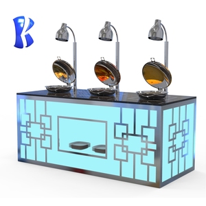 OKEY personalizzazione professionale attrezzature commerciali modulari pieghevoli Star Hotel Catering Buffet stazioni di cottura dal vivo - Product Image 2