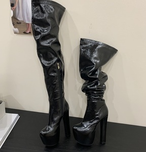 Platform High <b>Heeled</b> Women Shoes Brand Designer Winter Fashion Sexy Elegant Walking Comfy Over the Knee High Boots - Product Image 2