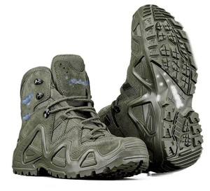DFLW01 High Quality OD Green Sage Dark Brown Heavy Duty Ankle <b>Hiking</b> Shoes Mountaineer <b>Hiking</b> Tactical <b>Boots</b> Customized - Product Image 2