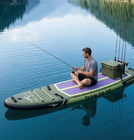 Planche de SUP gonflable Yundong H-454 avec propulseur électrique, en PVC, pour adultes, stable, pour la navigation, la pêche, le camping, débutants et avancés, avec pompe