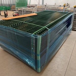Panneaux de clôture de jardin en treillis <span class=keywords><strong>soudé</strong></span> incurvé 3D en acier revêtu de PVC écologique pour usage extérieur de villa, <span class=keywords><strong>hauteur</strong></span> <span class=keywords><strong>2m</strong></span> - Product Image 6