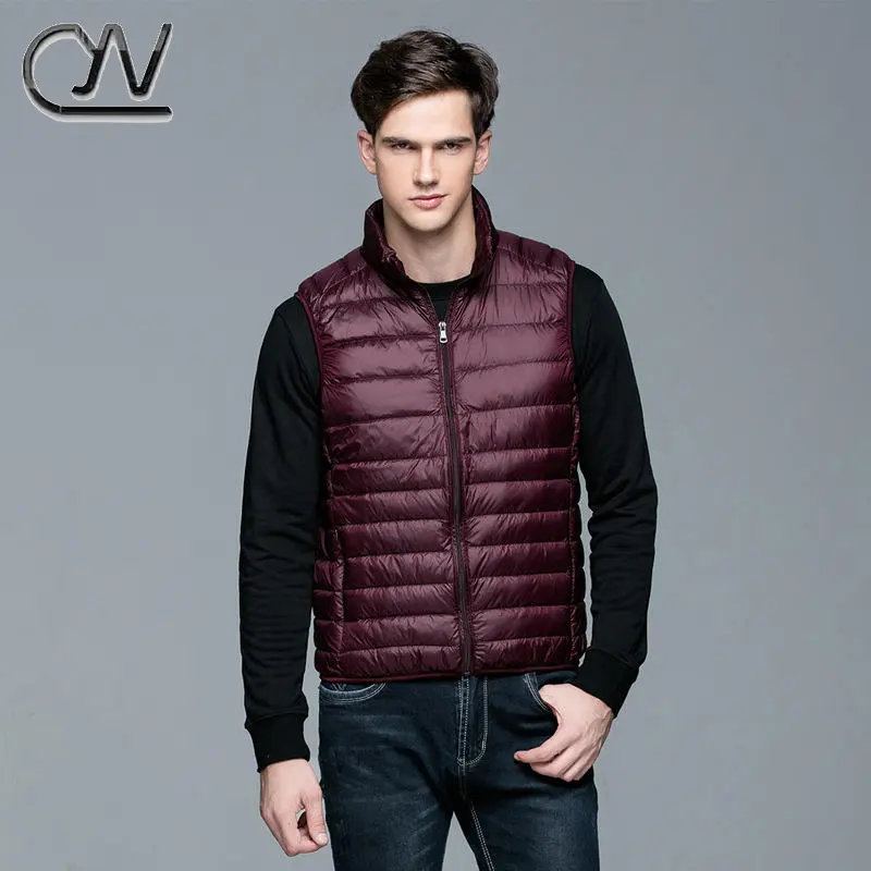 Wholesale Puff Winter Jacket Cotton Chalecos de Hombre Puffer Packable Duck Down Vest Men