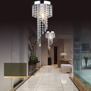 JYLIGHTING Modern <strong>Silver</strong> Pendant <strong>Light</strong> Indoor Decorative Metal and Crystal Hanging Kitchen Led <strong>Light</strong> <strong>Ceiling</strong> for Dinnerroom bar - Product Image 3