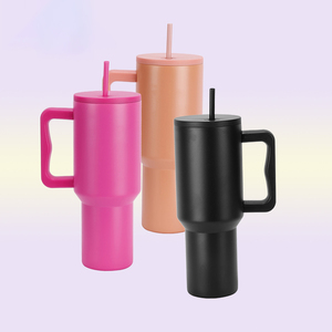 Vaso Térmico de Acero Inoxidable de Doble Pared, Blanco, para Sublimación, Venta al por Mayor, 40oz, con Asa - Product Image 4