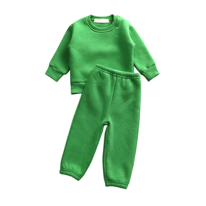 2023 Tùy Chỉnh Thêu Trẻ Em Quần Áo Bộ Trẻ Em Màu Rắn Pháp Terry Boutique Chàng Trai Bộ Đồ Thể Thao - Product Image 4