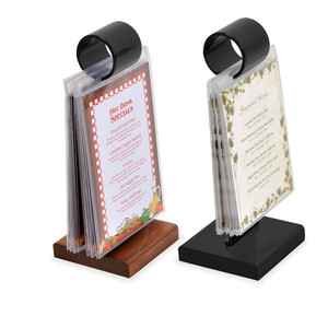 Factory OEM Cheap Black Acrylic <strong>Display</strong> <strong>Stand</strong> Flip <strong>Menu</strong> <strong>Stand</strong> Holder - Product Image 5