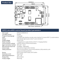 ESP32 Chip MicroROS papan kontrol dengan seri Mode komunikasi menawarkan catu daya dan sebagai papan ekspansi untuk Raspberry Pi 5