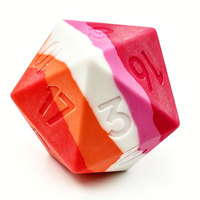 Dés D&D personnalisés 55 mm D20 géants en caoutchouc souple silicone, service OEM en gros pour jeux de société