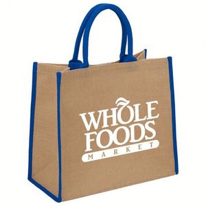 Custom Printed Organic <b>Small</b> Grocery Reusable Burlap Eco Friendly Handbag Shopping Jute Tote <b>Bag</b> - Product Image 4