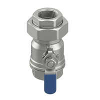 Vannes à boisseau sphérique manuelles 2 pièces en acier inoxydable 304/316, à raccords à bride/filetage/NPT, 1 port, qualité OEM, direct usine Carp Journey