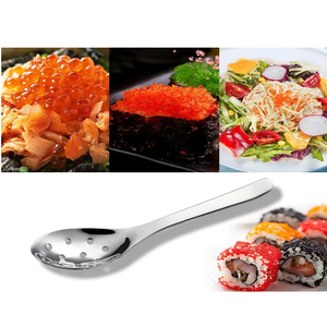Cuchara de acero inoxidable para sopa de ramen china, cuchara grande para quenelles para restaurante,cuchara de servir perforada - Product Image 4