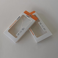 Boîte de produit électronique personnalisée avec crochet, boîte en papier pour produits électroniques, boîte de rangement pour produits électroniques avec fenêtre en PVC