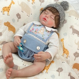 Yeezwood mignon 60cm Reborn bébé poupées corps entier Silicone jouet réaliste nouveau-né bébé souple Silicone Reborn bébé poupée pour les filles - Product Image 2