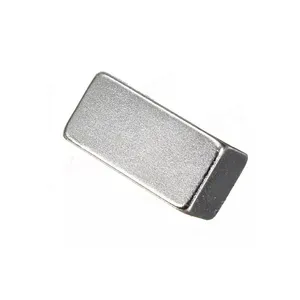 China Supplier 25X10X3 Generator Magnetic Permanent Nickle Plated Industrial Block Neodymium Magnet