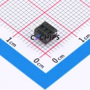 TS-1009B-03826 Tactile Switch Through hole Component (THT) Switch Single Pole Single Throw Round Button 2.6N Right Angle Insert - Product Image 2