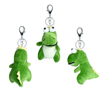Porte-clés en peluche multicolores mignons : ours, lièvre, pompon, animaux marins avec paracorde