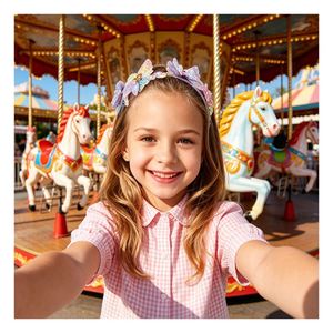 Kit d'accessoires capillaires personnalisés pour enfants : bandeaux, bracelets, pinces, anneaux, bijoux en strass, jouet créatif, coffret cadeau - Product Image 2