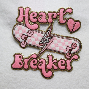 Moda amor personalizado al por mayor Chenille brillo San Valentín monedero hierro en parches bordado parche Heatpress - Product Image 4