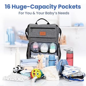 Mochila de Fraldas Feminina de Grande Capacidade em Poliéster, Multifuncional, Impermeável, para Viagem, para Todas as Estações - Product Image 5