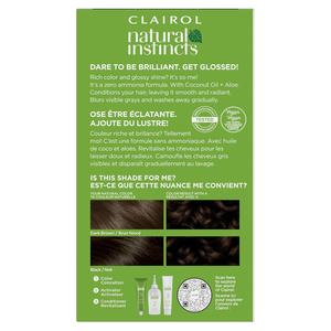 Coloration capillaire semi-permanente en crème <span class=keywords><strong>Clairol</strong></span> Natural Instincts 4 Brun foncé, lot de 3, fabriqué en Chine - Product Image 2