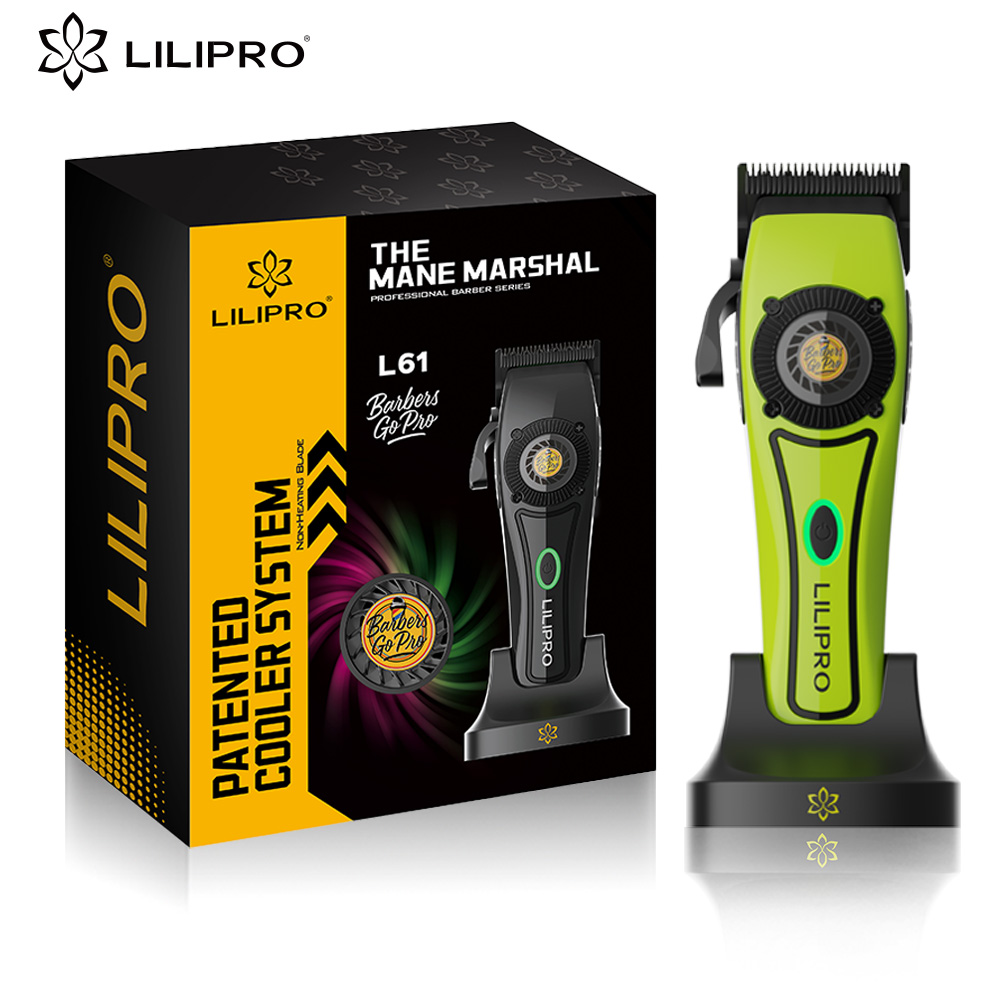 LILIPRO L61 профессиональные машинки для стрижки волос высокоскоростной мотор перезаряжаемая Мужская машинка для стрижки волос DLC Blade Парикмахерская Машинка для стрижки волос