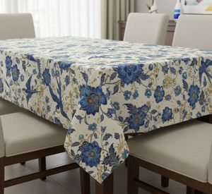 Tissu d'ameublement imprimé floral élégant au mètre, tissu décoratif botanique inspiré des oiseaux pour canapé et chaise - Product Image 3