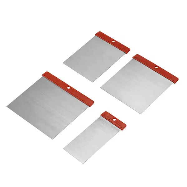 ペイントスクレーパー4ピース/セットプラスチックハンドルスクエア炭素鋼ブレード
