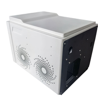 Boîtier électronique en aluminium sur mesure OEM ODM usiné CNC avec ouvertures découpées au laser pour boîtier de commande PCB