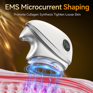 Outil de massage facial <span class=keywords><strong>électrique</strong></span> OEM ODM Gua Sha à micro-courant pour le cou et le visage, instrument de raclage facial Gua Sha pour les soins quotidiens du visage - Product Image 2
