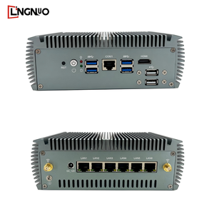 Contrôleur compact sans ventilateur Intel CPU DDR4 RAM SSD Double LAN Plusieurs ports IO Sorties HD Conception stable Mini <span class=keywords><strong>Pc</strong></span> robuste - Product Image 1