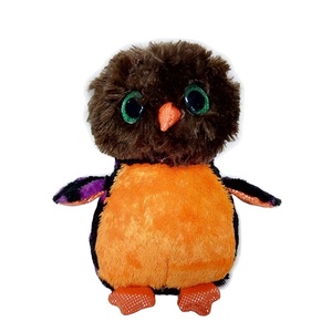 Jouets en peluche hibou parlant pour Halloween, mignons, à gros yeux, en fourrure douce et rembourrée - Product Image 1