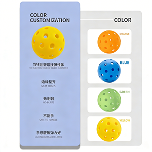 SonicSpeed Professional Grade Pickleballs With Optic Yellow Easy-To-See For School Physical Education Value 24 Pack <b>Net</b> <b>Bag</b> - Product Image 6