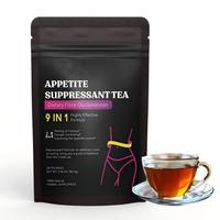 Thé aux fibres alimentaires 9-en-1 en sachets, 84g, directement de l'usine, avec Glucomannane, soutien à la satiété, thé aux herbes pour l'équilibre corporel quotidien, OEM