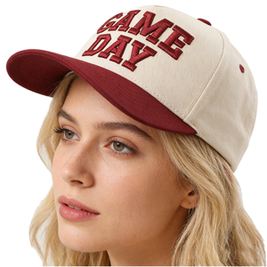 Casquette de camionneur pour femmes et hommes, casquette de baseball bicolore, style western vintage, casquette à fermeture à pression brodée - Product Image 1