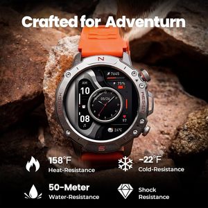 สมาร์ทวอทช์ติดตามสุขภาพพร้อม GPS เข็มทิศ ตรวจวัดสุขภาพ แจ้งเตือนอัตโนมัติ แบตเตอรี่ใช้งานได้ 5-10 วัน สำหรับ Android - Product Image 4