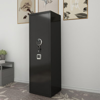 Coffre-fort commercial en acier avec serrure électronique à empreinte digitale, cloisons amovibles, sans assemblage requis, design moderne